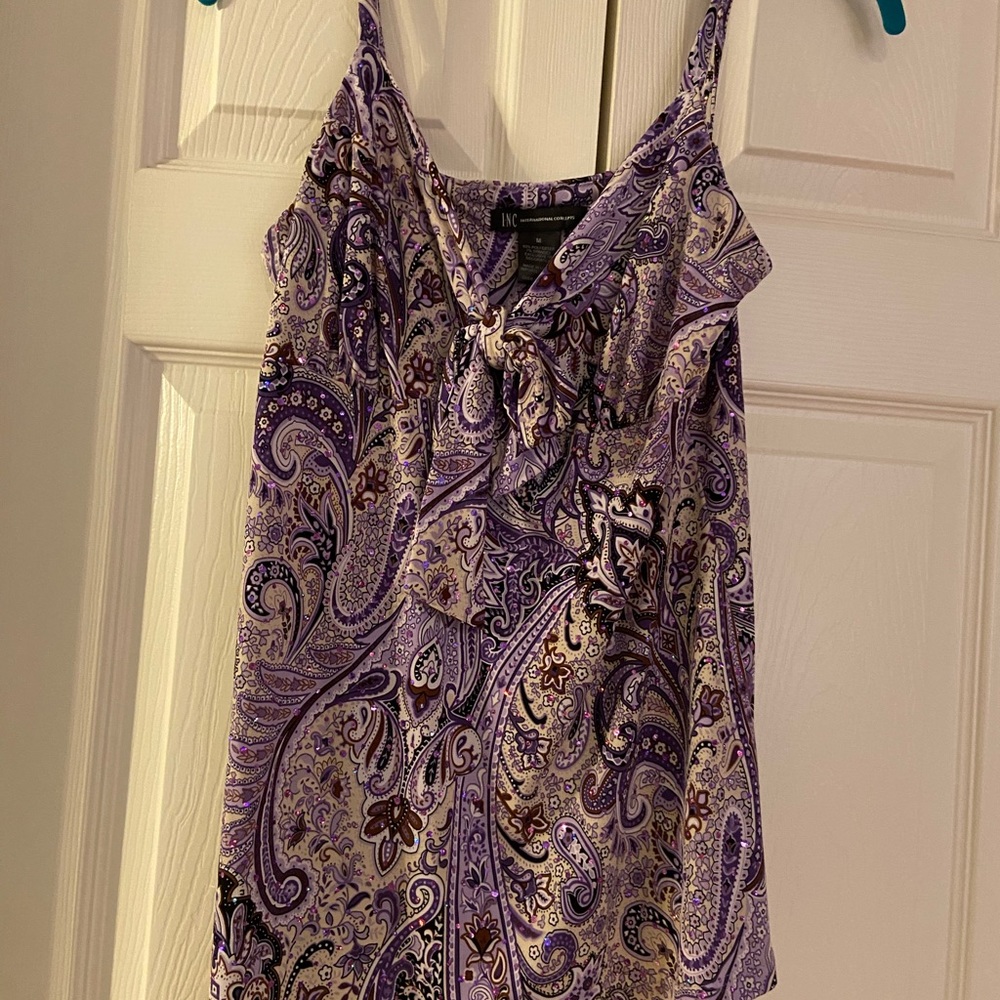 Dressy tank with sequins